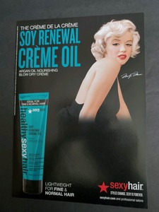 Rare Sexy Hair Marilyn Monroe 1 Pg Magazine Print Ad Advertisement