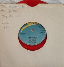 The Quick-The Rhythm Of The Jungle Red Vinyl 7" Single.1981 Epic EPC A2013.