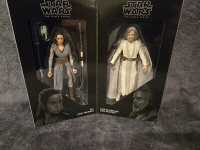 SDCC 2017 Exclusive Hasbro Black Series Jedi Master Luke and Apprentice Rey