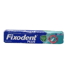 🔥NEW Fixodent Plus Antibacterial Denture Adhesive Cream, Bacteria Guard, 2 oz🔥