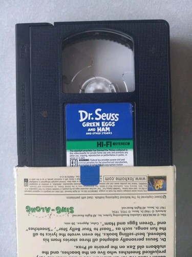 HOW THE GRINCH STOLE CHRISTMAS- JIM CARREY- VHS + Green Eggs And Ham VHS Vintage - Picture 3 of 5