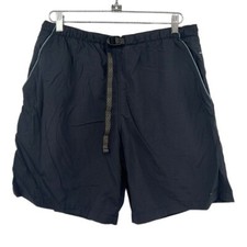 Columbia Shorts Mens Medium Navy Blue Belted Swim Trunks Outdoors Hiking