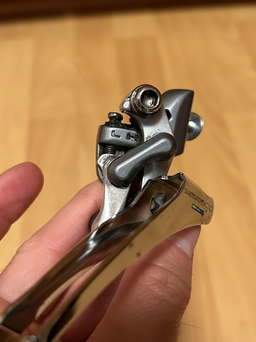 NOS/NIB SHIMANO 600 ULTEGRA TRI COLOR FD-6400 FRONT DERAILLEUR AVANT DOUBLE BIKE NOS/NIB SHIMANO 600 ULTEGRA TRI COLOR FD-6400 FRONT DERAILLEUR AVANT DOUBLE BIKE