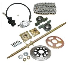 44" Go Kart Rear Axle Kit 530 Sprocket  Hub Brake Assembly for Golf Cart ATV