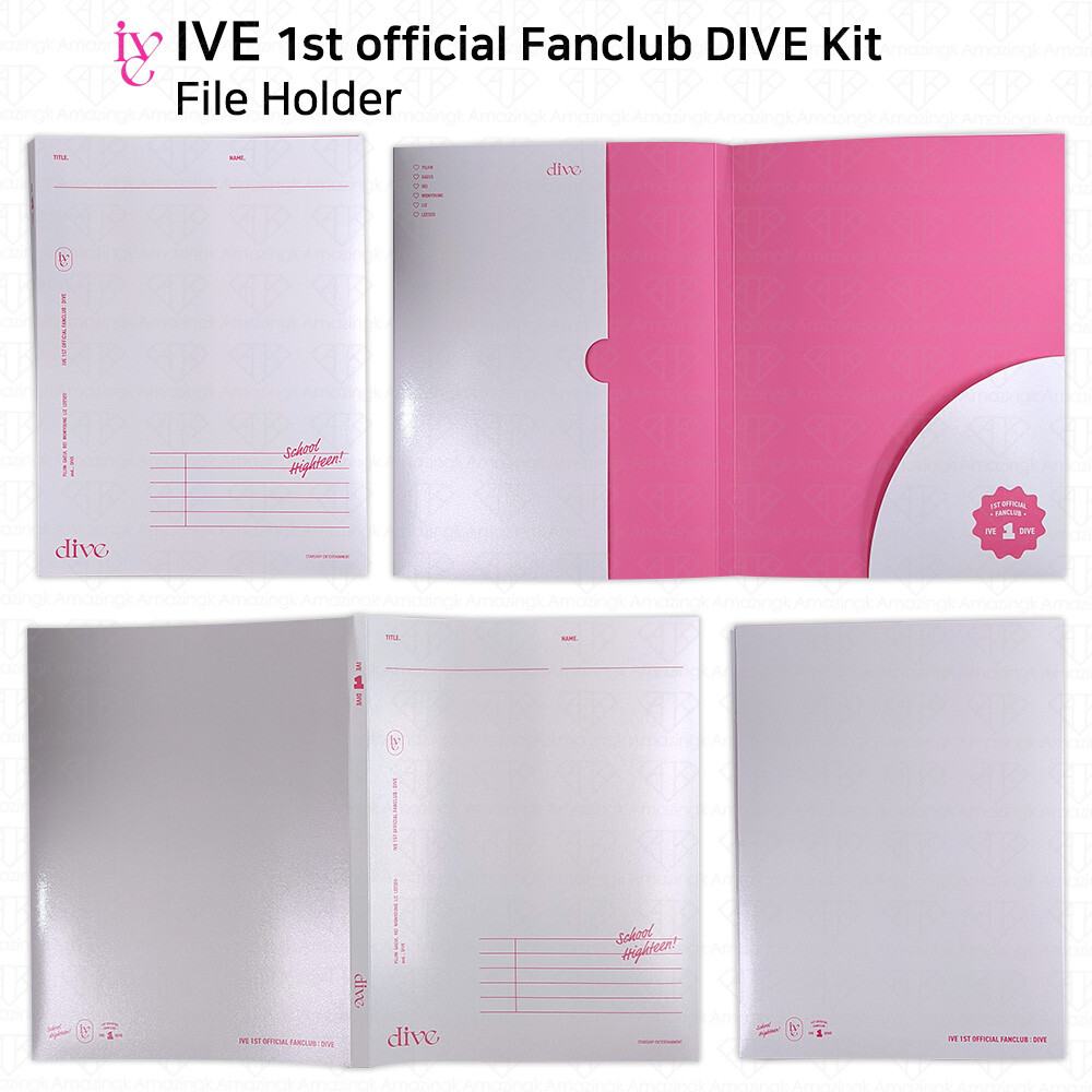 IVE 1st Official Fanclub DIVE Kit Poster Sticker Binder File