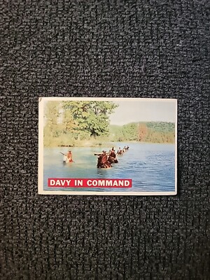 1956 Topps Davey Crockett Cards - Davy In Command #6 - OC2358