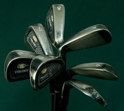 Set 7 x John Letters Trilogy T1 Eisen 4-PW Regular Stahlschaft Progen Grip