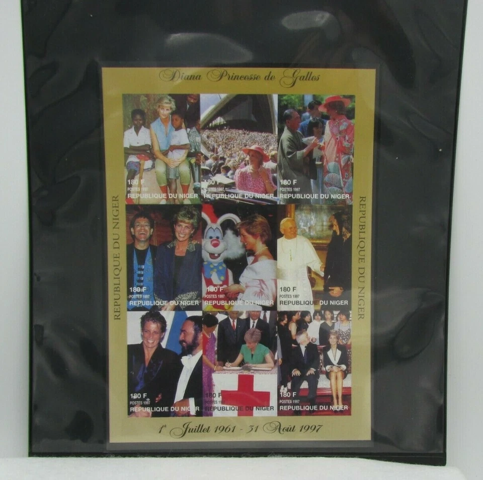 1997 Republic of Niger Sheet Princess Diana - Mint NH - Image 2 of 2