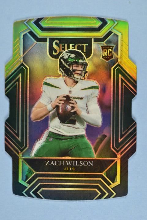 Zach Wilson RC 2021 Panini Select Black and Gold Prizm Die Cut #244