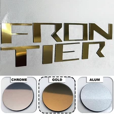 Gold Raised Rear Tailgate Insert Letters for 2022 2023 2024 2025 Nissan Frontier