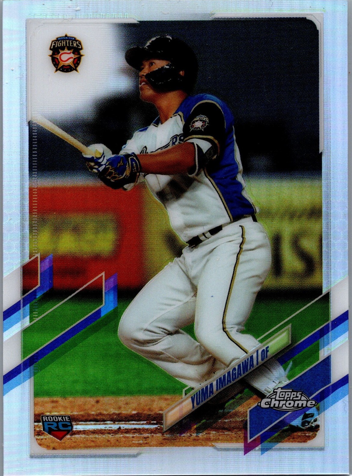 Carte Topps Chrome NPB 2021 – Tsubasa Kato #95 Refracteur Bleu RC 25/50 – Yomiuri Giants