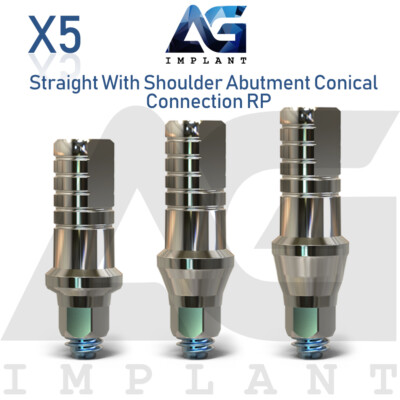 5 Straight Shoulder Prosthetic Conical Connection RP Titanium 2.65mm