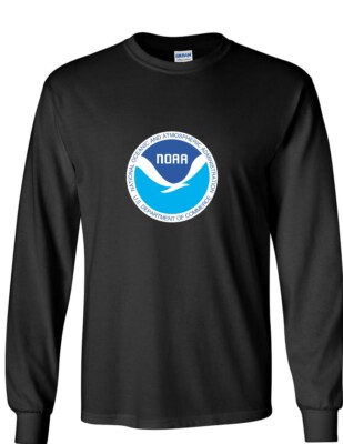 National Oceanic and Atmospheric Administration TShirt Long Sleeve Black T-Shirt