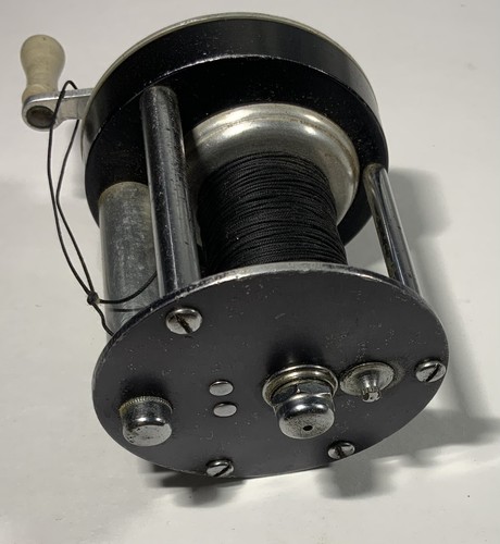 Vintage Langley Cast Rite Modell 380A Angelrolle mit Originallinie - Bild 3 von 6