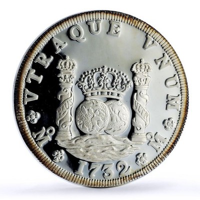 Mexico Pillar Dollar 8 Reales 1732 Restrike 12 oz silver medal