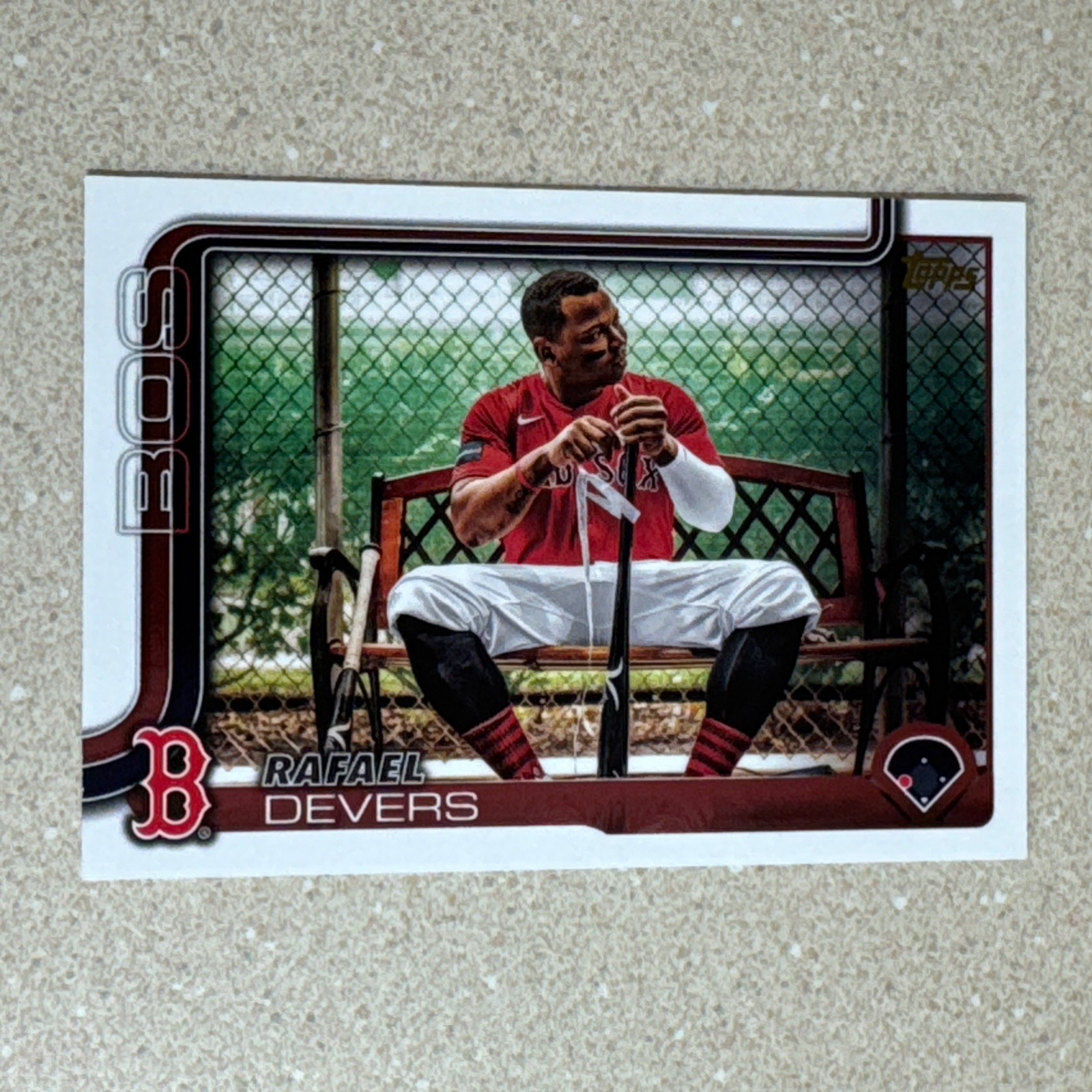 2025 Topps Series 1 Rafael Devers Golden Mirror SSP #285 Boston Red Sox RARE