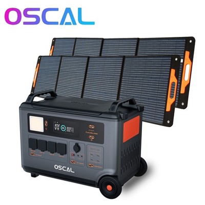 Blackview OSCAL PowerMax 6000W Portable Power Station 3600Wh +2x200W Solar Panel