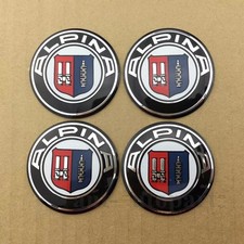 4x 65mm Für BMW ALPINA Aufkleber Nabenkappen Felgen Emblem Radkappen Sticker Neu