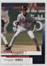 2004 Leaf Press Proof Blue 60/100 Chipper Jones #107 HOF 1d3a