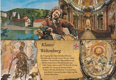 Postcard - (D) - Monastery Weltenburg - Chronicle - around 1980/90 - Type 3 - Excellent Condition
