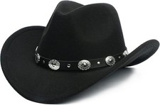 Western Cowboy Cowgirl Hat for Kids Boys Girls Felt Fedora Hats for Kids 3-6...