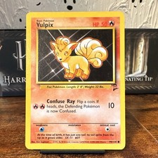 Wizards of the Coast Pokemon TCG Vulpix Base Set 2 99/130 Regular Common 50 HP