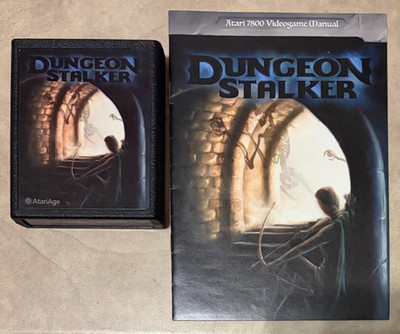 Dungeon Stalker Atari 7800 Video Game w/ Manual Homebrew