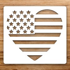 Heart With Star Large Reusable Wall Stencil For Painting DIY Home Decor Template
