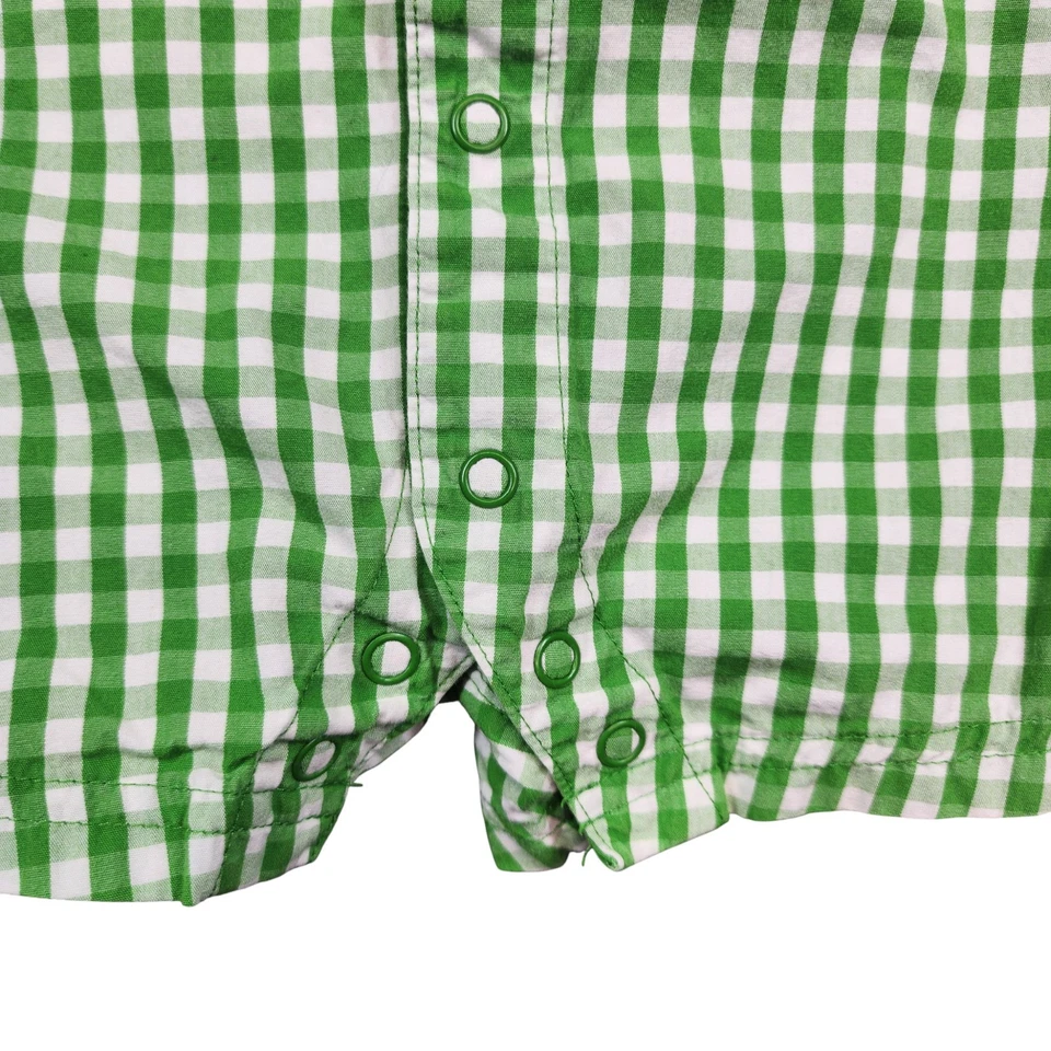 Mameluco para bebé Carters 12M verde a cuadros guinga safari jeep jirafa manga corta Foto 3 de 4