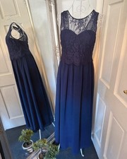 Navy Lace Maxi Dress UK 8 - Dorothy Perkins - Perfect for Weddings/Events
