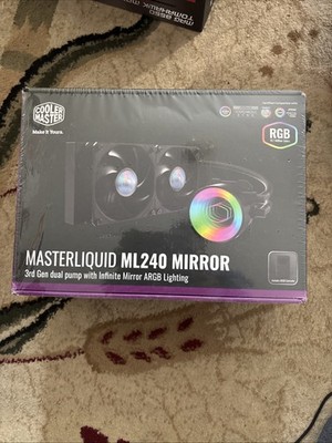 New Sealed Cooler Master MasterLiquid ML240 Mirror 240mm ARGB Dual Pump 3rd Gen