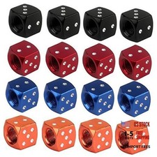 16pcs Aluminum Dice Valve Stem Caps Bike Car Truck Motor 16pcs Dice Valve Caps 16pcs Aluminum Dice Valve Stem Caps Bike Car Truck Motor 16pcs Dice Valve Caps