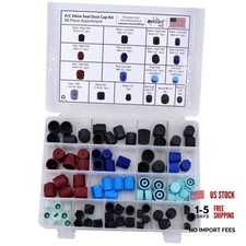 Car A/C Sealing Dust Cap Kit - 88 Piece  Air Valve Cover Set for R12 - R134a