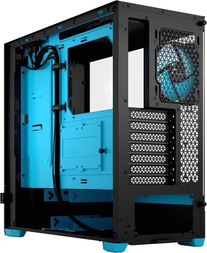 Fractal Design Pop Air RGB Cyan Core - Tempered Glass Clear Tint - Honeycomb Mes - Photo 5/10