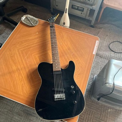 Fernandes FST-60 Electric Guitar Black with GOTOH Tuners, Rosewood Neck