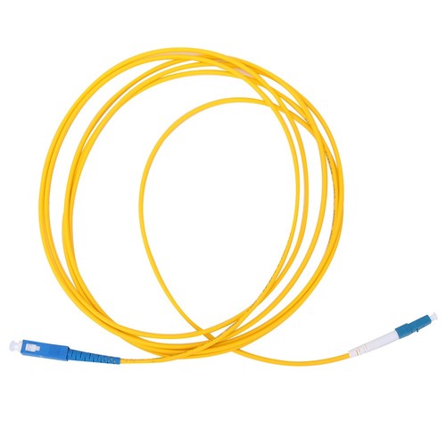 2 sztuki 3 metry LC / UPC Na SC / UPC Kabel krosowy światłowodowy Żółty❀ - Zdjęcie 7 z 7