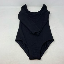 Stelle Girls Long Sleeve Ballet Leotard - Black, Size 90/4T