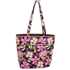 VERA BRADLEY Tote Bag Shoulder Purse Pirouette Floral Pink Pattern DISCONTINUED