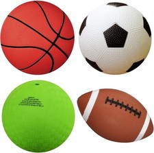 AppleRound 4-Pack Sports Balls for Toddlers  Kids with Pump   5-Inch Soccer B