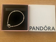 BOXED PANDORA Studded Chain Bracelet (20 cm) - Silver