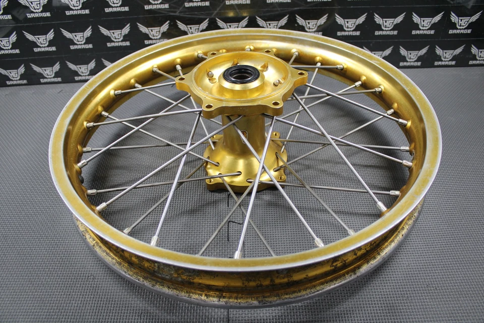 2000 2001 HONDA CR125R CR250R GOLD TALON EXCEL FRONT REAR WHEELSET WHEELS HUBS - Image 3 of 4