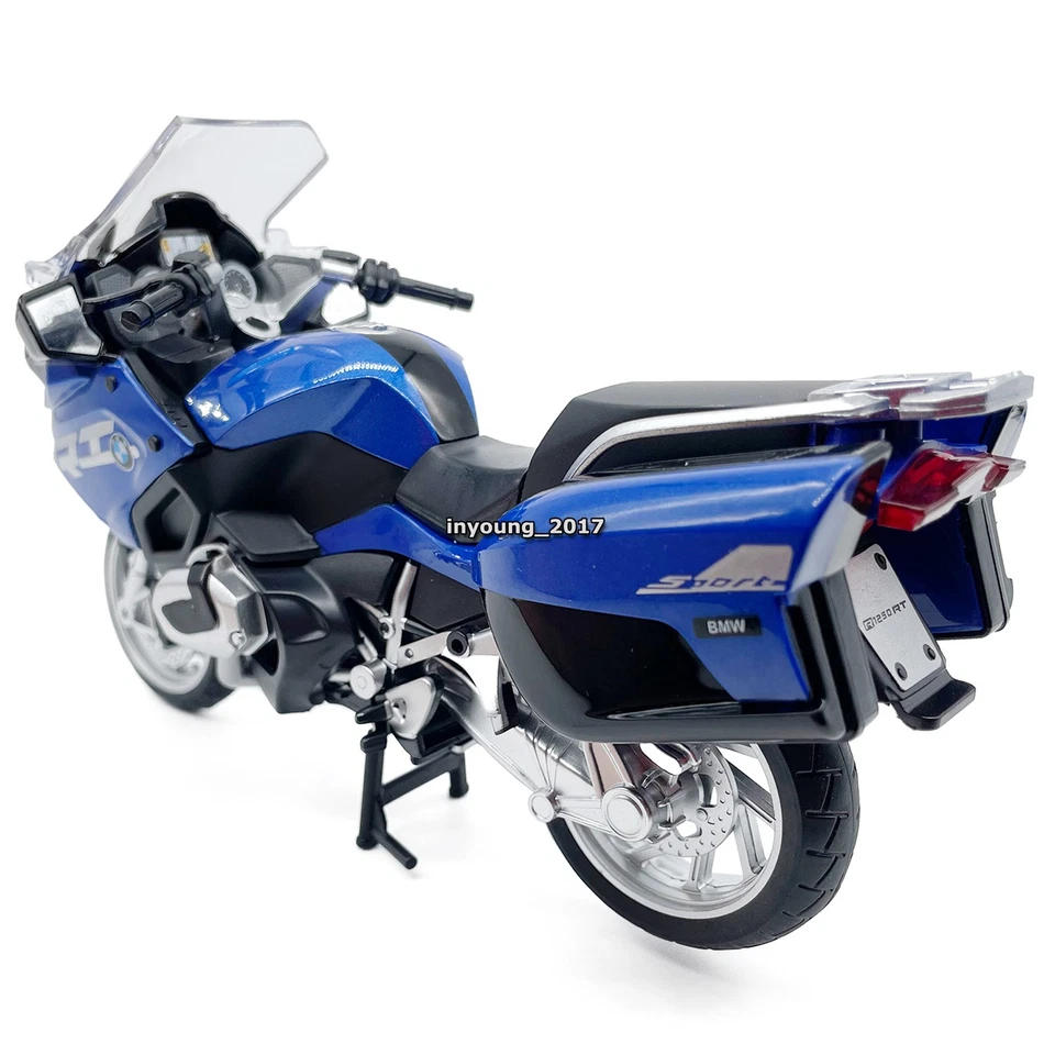 1:12 BMW R1250 RT Motorcycle Model Diecast Toy Car Toys for Boys Kids Gifts Blue - Image 4 of 4