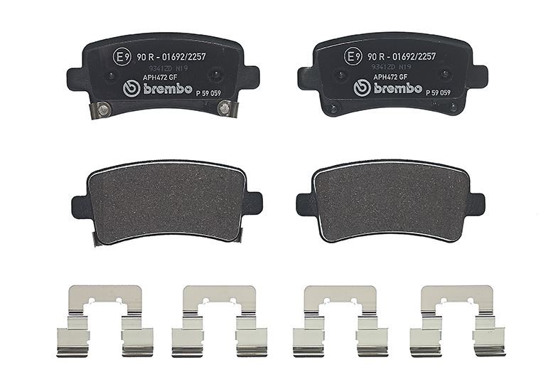 BREMBO P 59 059 Bremsbeläge Hinten für Insignia 9-5 Malibu XTS Regal - Bild 4