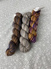 Koigu KPPPM Yarn 3 Skeins 100 Merino Wool Hand-Painted Multi 50g 175yd Knitting