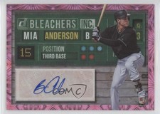 2019 Panini Donruss Bleachers Inc Pink Firework Brian Anderson #BI-BA Auto 9mc