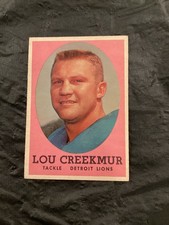 1958 Topps FB - #81 Lou Creekmur/Lions EX/EX+