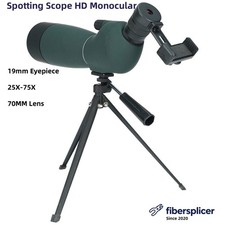 SVBONY 19mm Eyepiece SV28Plus 25X-75X 70MM Lens Spotting Scope HD Monocular 1pc