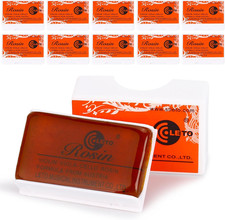Violin Rosin 10 Pack Low Dust Natural Rosin for Violin, Viola, Cello Bows Brown