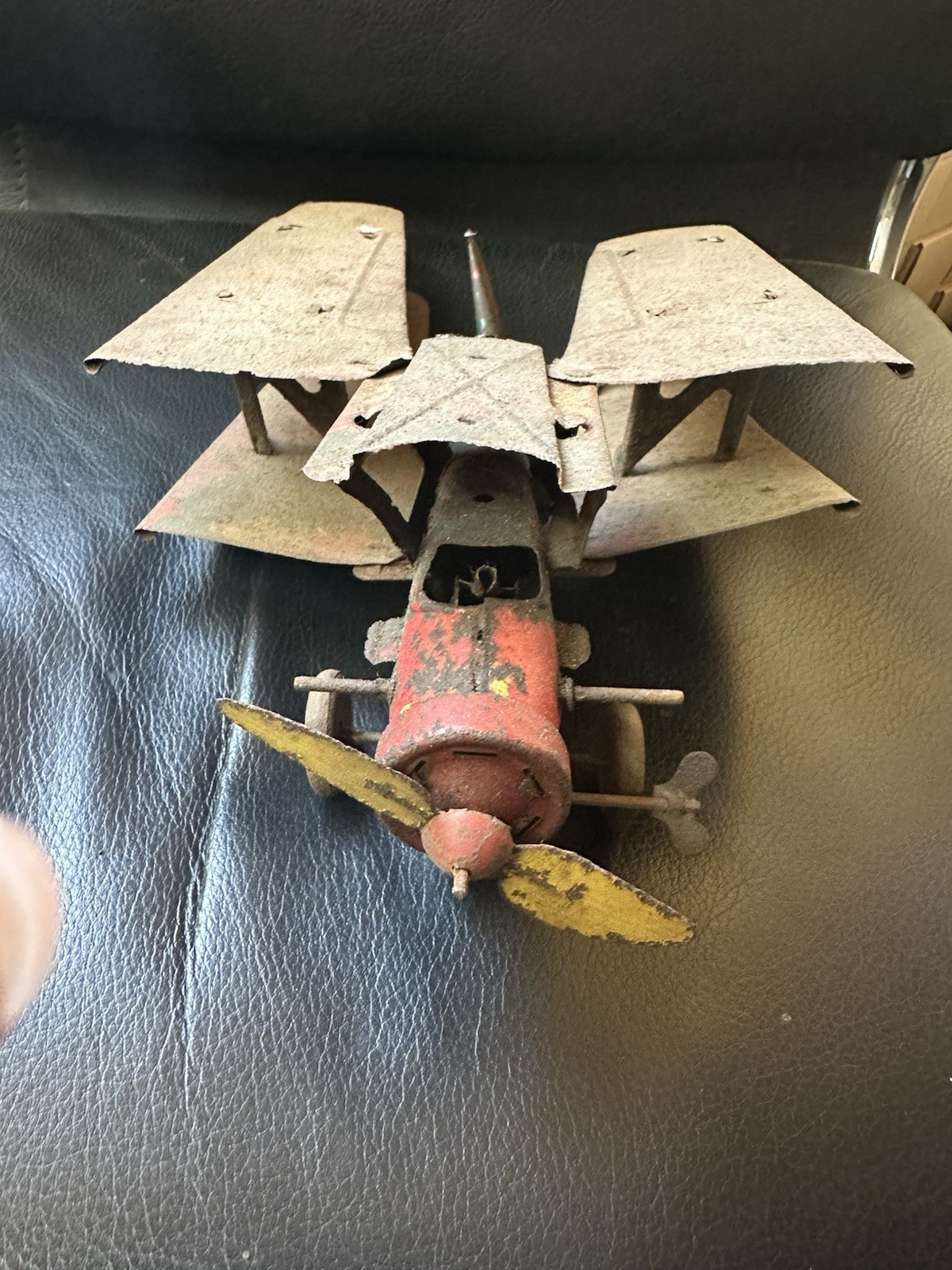 Ancien AVION TÔLE PRIMI VOLI 10 Old Tin Toys