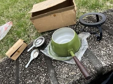 Vintage fondue set